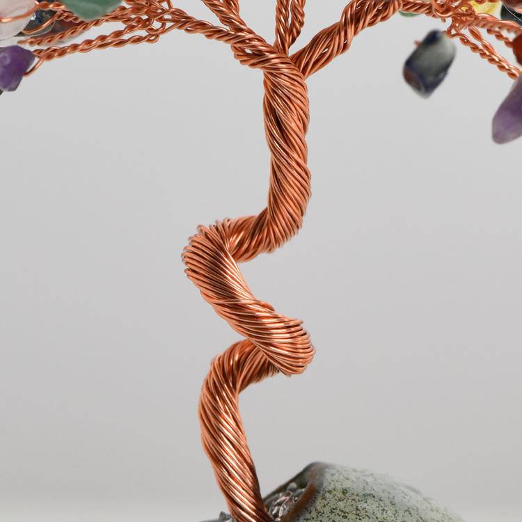 Mini flower vase crystal tree