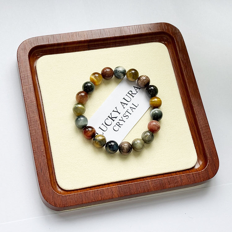 Colorful Tiger Eye Crystal Bracelet
