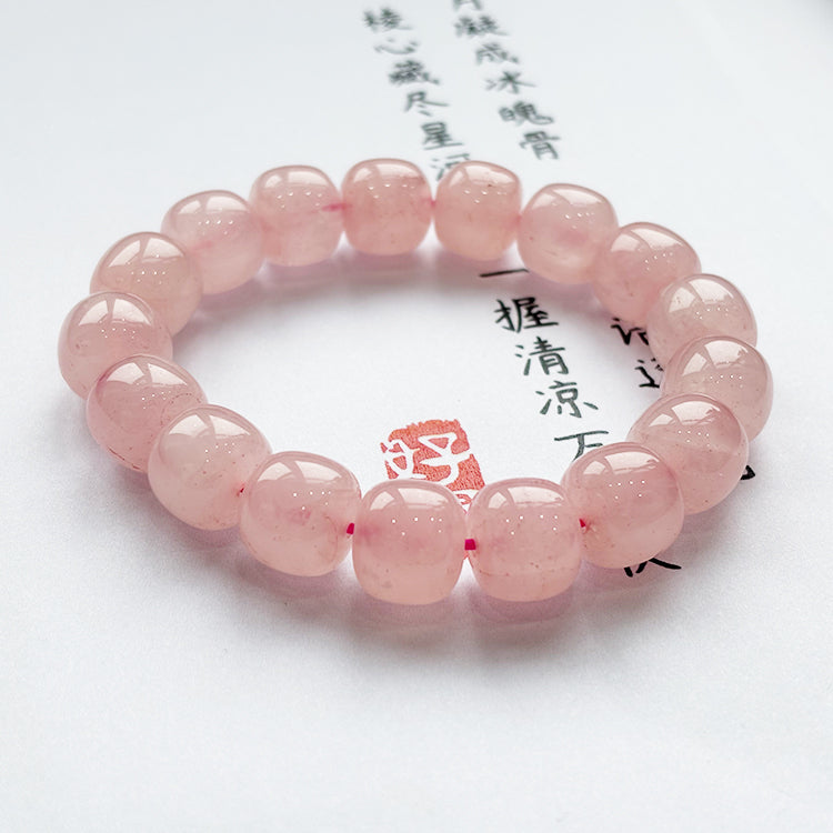 Natural Pink Crystal Bracelet Fashion Bracelet Attracts Love