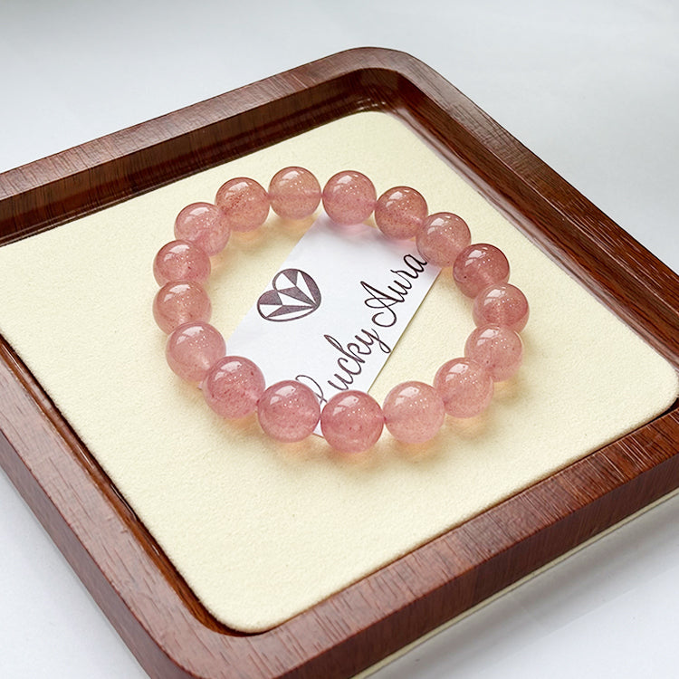 Pink crystal bracelet