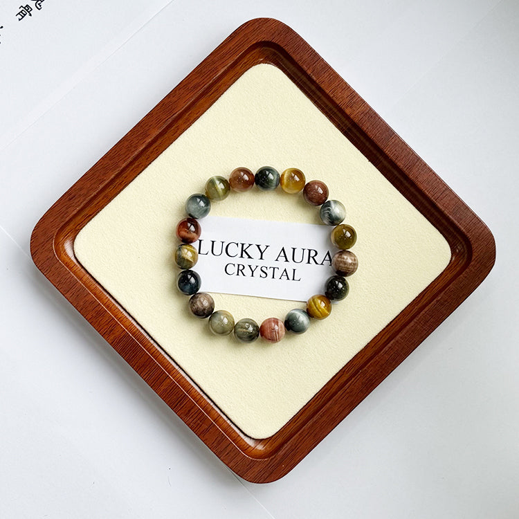 Colorful Tiger Eye Crystal Bracelet