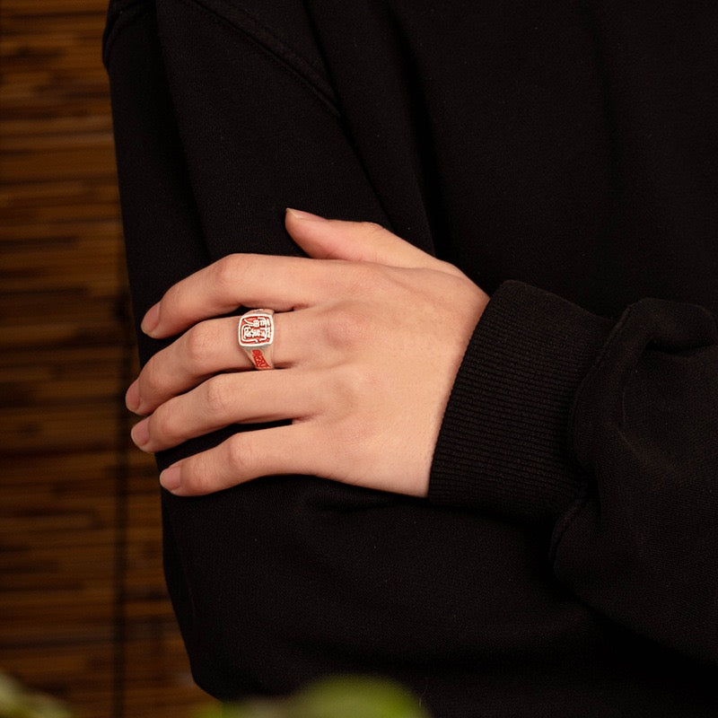 Zhao Gongming Enamel Ring