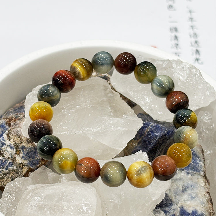 Colorful Tiger Eye Crystal Bracelet