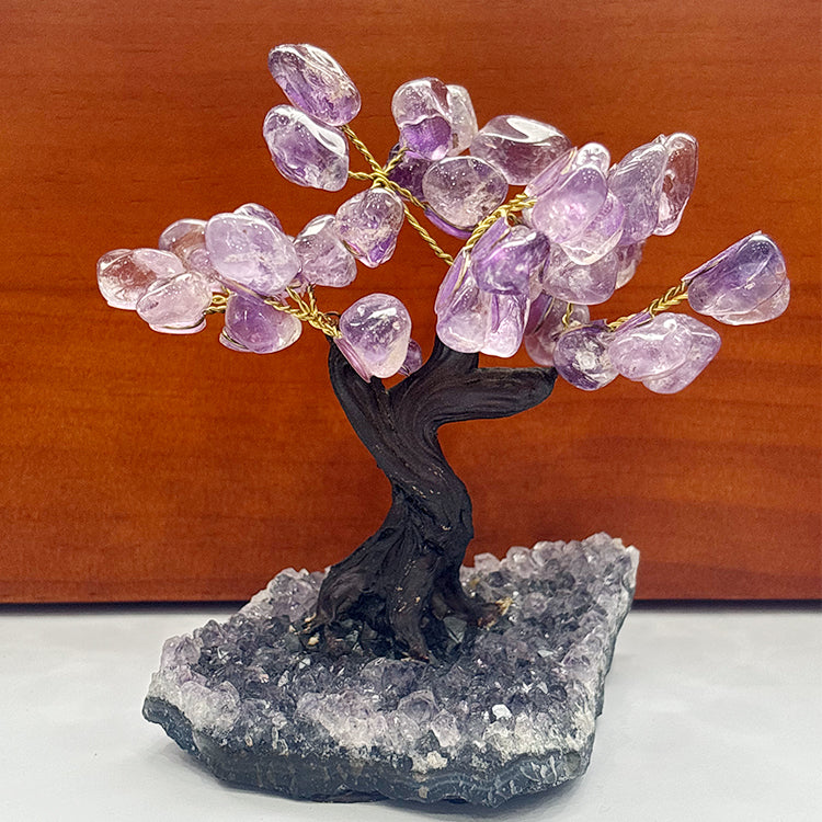 Purple Crystal Tree Ornament