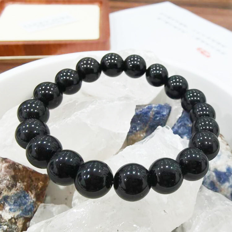 Obsidian crystal bracelet
